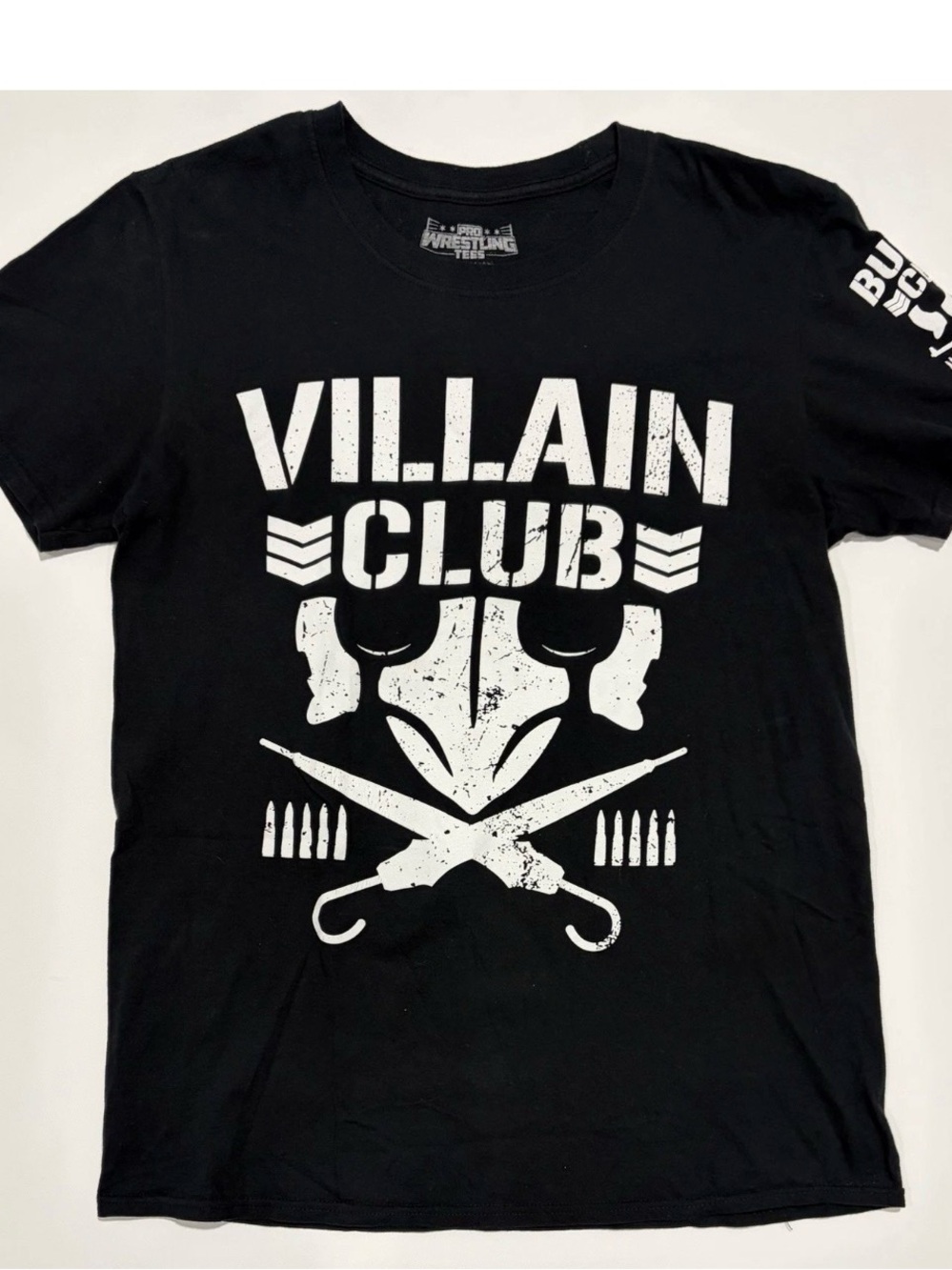 Villain Club Black Graphic Tee - Pro Wrestling size Medium